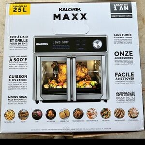 Kalorik MAXX 25L digital air fryer - brand new